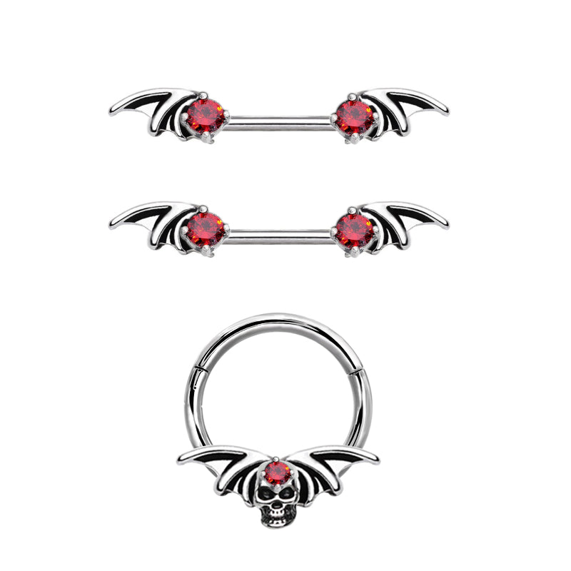 Halloween Clicker Nipple Ring